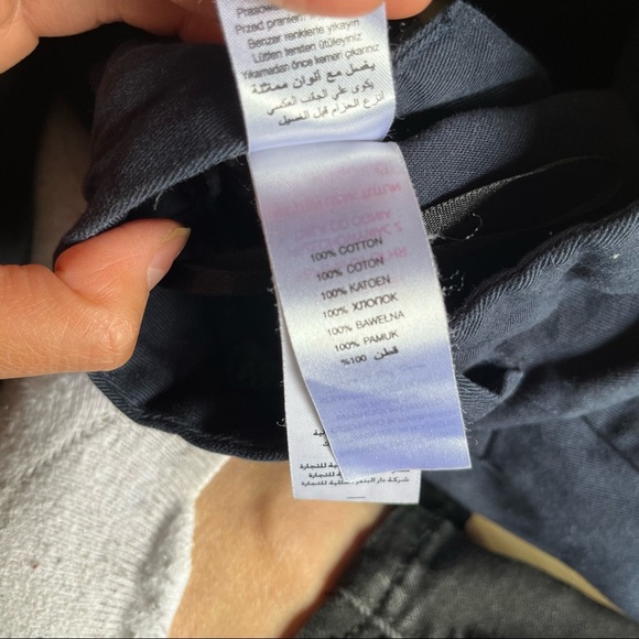 New Look 100% Cotton Pants Slim Leg High Waist Size 8 - Picture 3 of 9